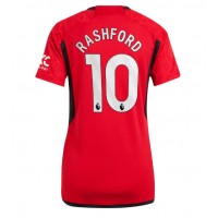 Camisa de time de futebol Manchester United Marcus Rashford #10 Replicas 1º Equipamento Feminina 2023-24 Manga Curta